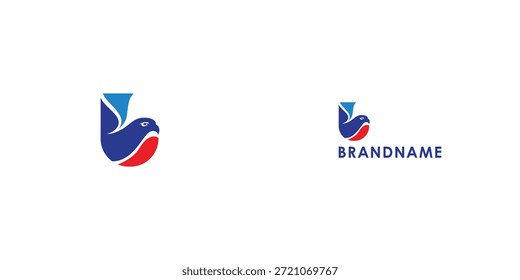 Modern professional vector logo design featuring letter U. Modern branding symbol perfect for businesses, start-ups, Brand identity and personal branding. Vector design template.