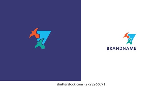 Diseño de logotipo de Vector profesional moderno con letra V. Símbolo de marca moderno perfecto para empresas, empresas emergentes, identidad de marca o marca personal. Plantilla de diseño de Vector.