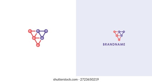 Diseño de logotipo de Vector profesional moderno con letra V. Símbolo de marca moderno perfecto para empresas, empresas emergentes, identidad de marca o marca personal. Plantilla de diseño de Vector.