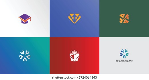 Colección de diseño de logotipo de Vector profesional moderno con letra V. Símbolo de marca moderno perfecto para empresas o empresas emergentes. Identidad de marca o marca. Plantilla de diseño de Vector.