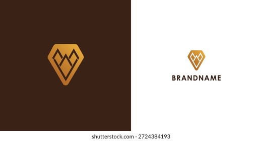 Diseño de logotipo de Vector profesional moderno con letra V. Símbolo de marca moderno perfecto para empresas, empresas emergentes, identidad de marca y marca. Plantilla de diseño de Vector. Símbolo del logotipo de la joyería o Plantilla del icono.
