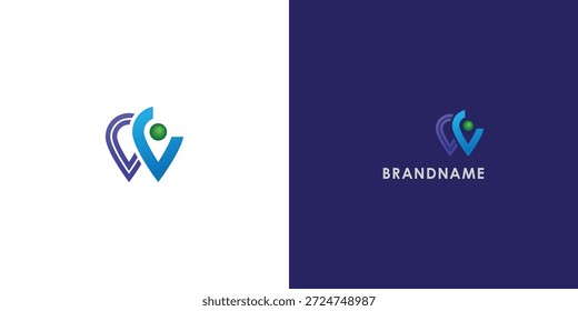 Diseño de logotipo de Vector profesional moderno con letra W. Símbolo de marca moderno perfecto para empresas, empresas emergentes, identidad de marca y marca personal. Plantilla de diseño de Vector.


