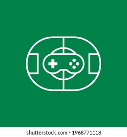 Modern professional vector logo for virtual football team