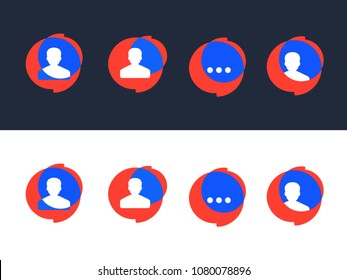 modern professional vector set of various bubbles for speech
