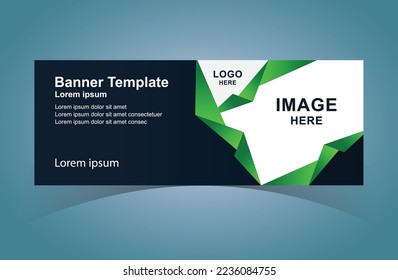 Plantilla de diseño de banner Web profesional y moderna. Portada de marketing digital de medios sociales.