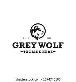 Modern professional wolf logo for a sport team