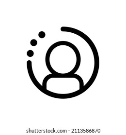 Modern profile icon. User and account icon. Vector.