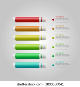 modern progress symbol bright infographic