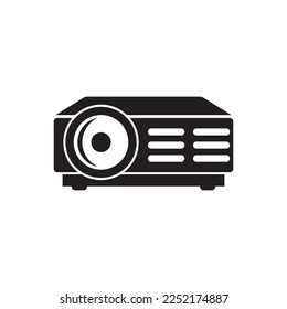 Máquina moderna de proyección. diseño de ilustración de vector de icono