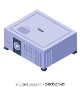 Modern projector is projecting an image with a high quality lens