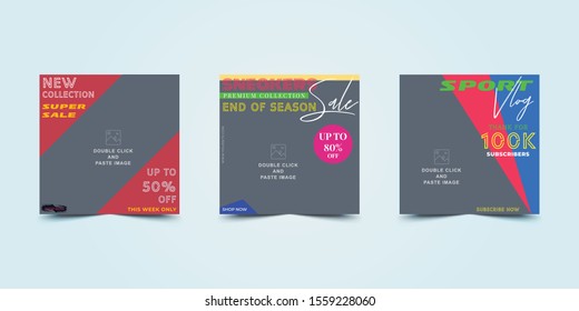 Modern promotion advertisement design. Web banner fashion sale promotion and digital marketing for signage, social media mobile apps. Elegant sale and discount promo online shopping business. Email ad