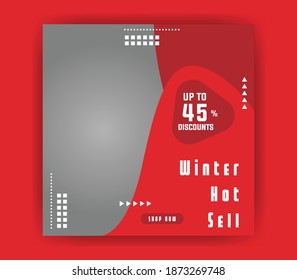 Modern promotion banner for social media, Anyone can use this design easily.