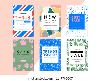 Modern promotion rectangle web banner for social media mobile apps. Elegant sale and discount promo backgrounds with abstract pattern. Email ad newsletter layouts.