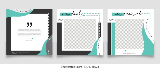 Modern promotion square Editable Post Template Social Media Banners for Digital Marketing. 
Promotion Brand Fashion. 