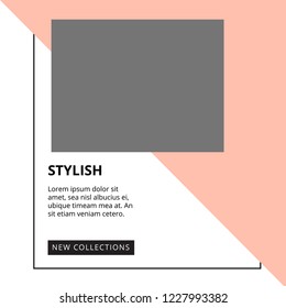 Modern promotion square web banner for social media mobile apps