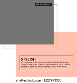 Modern promotion square web banner for social media mobile apps