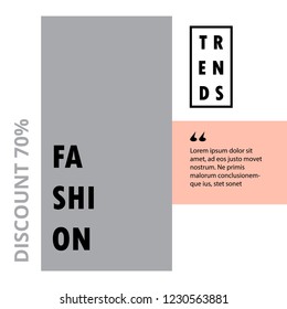 Modern promotion square web banner for social media mobile apps. Elegant sale and discount promo backgrounds with abstract pattern. Email ad newsletter layouts.