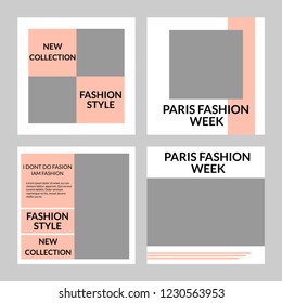 Modern promotion square web banner for social media mobile apps. Elegant sale and discount promo backgrounds with abstract pattern. Email ad newsletter layouts.