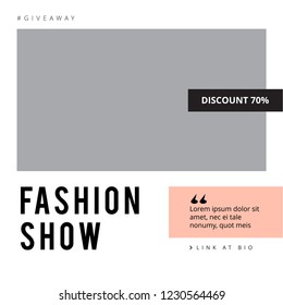 Modern promotion square web banner for social media mobile apps. Elegant sale and discount promo backgrounds with abstract pattern. Email ad newsletter layouts.