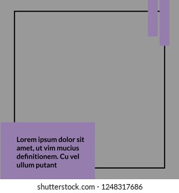 Modern promotion square web banner for social media mobile apps