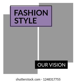 Modern promotion square web banner for social media mobile apps