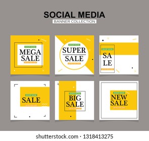 Modern promotion square web banner for social media mobile apps. Elegant sale and discount promo backgrounds with abstract pattern.