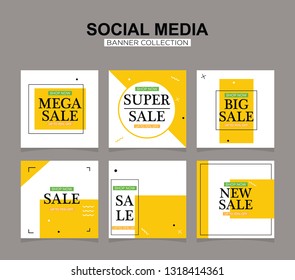 Modern promotion square web banner for social media mobile apps. Elegant sale and discount promo backgrounds with abstract pattern.
