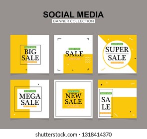 Modern promotion square web banner for social media mobile apps. Elegant sale and discount promo backgrounds with abstract pattern.