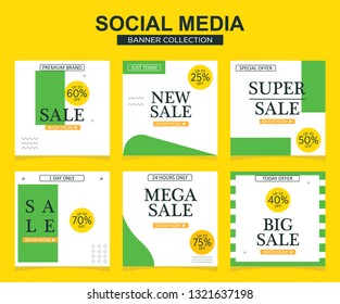 Modern promotion square web banner for social media mobile apps. Elegant sale and discount promo backgrounds with abstract pattern.