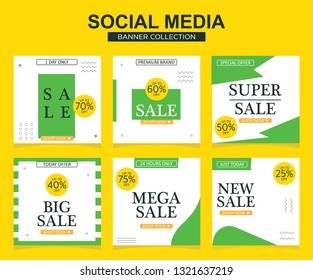 Modern promotion square web banner for social media mobile apps. Elegant sale and discount promo backgrounds with abstract pattern.
