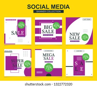 Modern promotion square web banner for social media. modern banner designs.