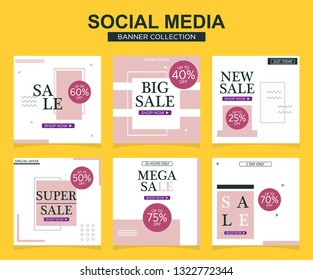 Modern promotion square web banner for social media. modern banner designs.