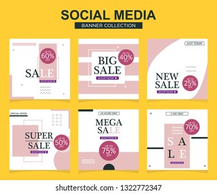 Modern promotion square web banner for social media. modern banner designs.