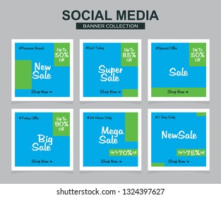 Modern promotion square web banner for social media. modern banner designs