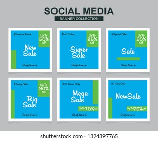 Modern promotion square web banner for social media. modern banner designs
