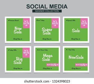 Modern promotion square web banner for social media. modern banner designs
