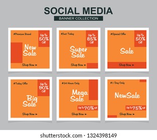 Modern promotion square web banner for social media. modern banner designs