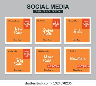 Modern promotion square web banner for social media. modern banner designs