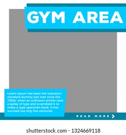 Modern promotion square web banner for social media mobile apps