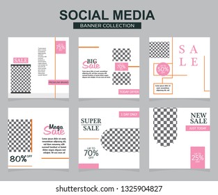 Modern promotion square web banner for social media. modern banner designs