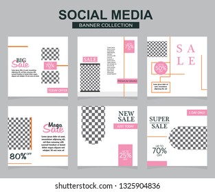 Modern promotion square web banner for social media. modern banner designs
