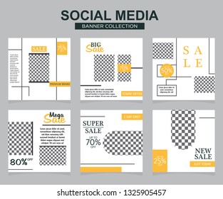 Modern promotion square web banner for social media. modern banner designs