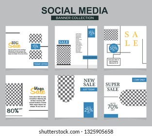 Modern promotion square web banner for social media. modern banner designs