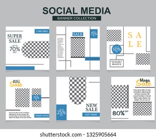 Modern promotion square web banner for social media. modern banner designs