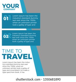 Modern promotion square web banner for social media mobile apps