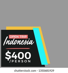 Modern promotion square web banner for social media mobile apps