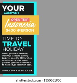 Modern promotion square web banner for social media mobile apps