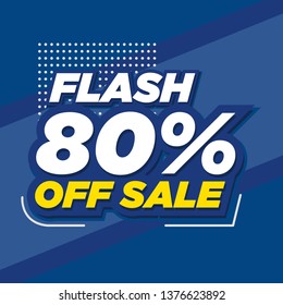 Modern promotion square web banner for social media mobile apps