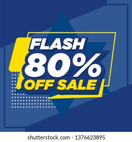 Modern promotion square web banner for social media mobile apps