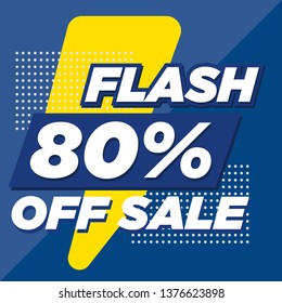 Modern promotion square web banner for social media mobile apps